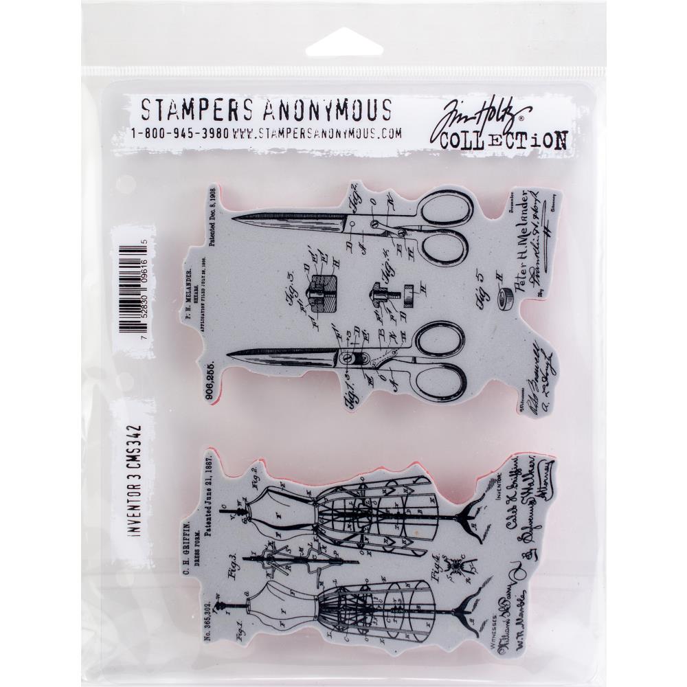 Inventor 3 - Tim Holtz Cling Stamps Inventor 3 - Tim Holtz Cling Stamps