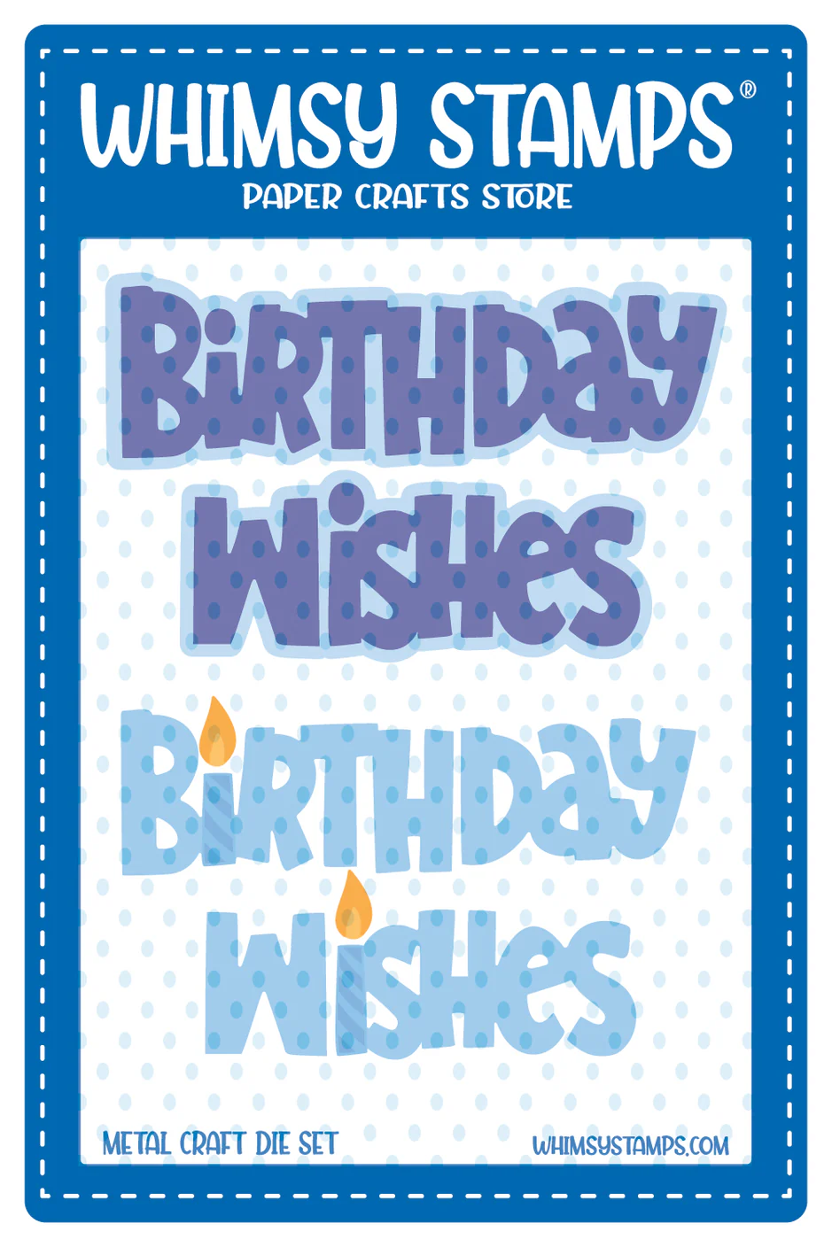 Birthday Wishes Word and Shadow - Die Set