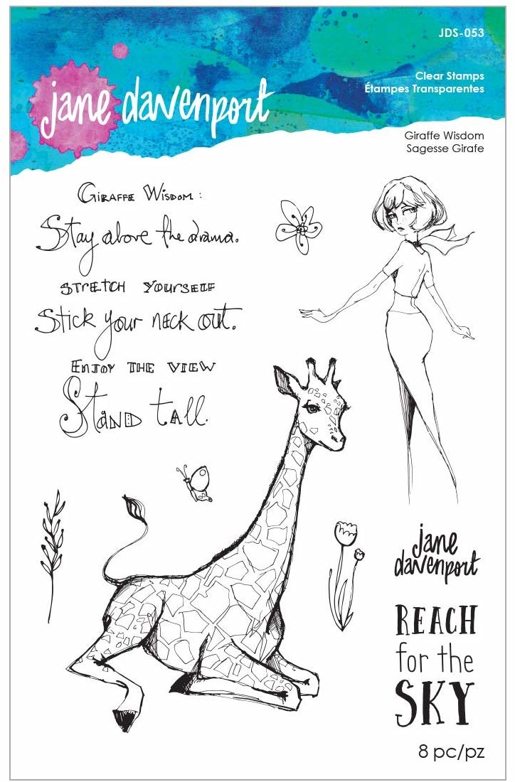 Giraffe Wisdom - Acrylic Stamps - Jane Davenport Giraffe Wisdom - Acrylic Stamps - Jane Davenport