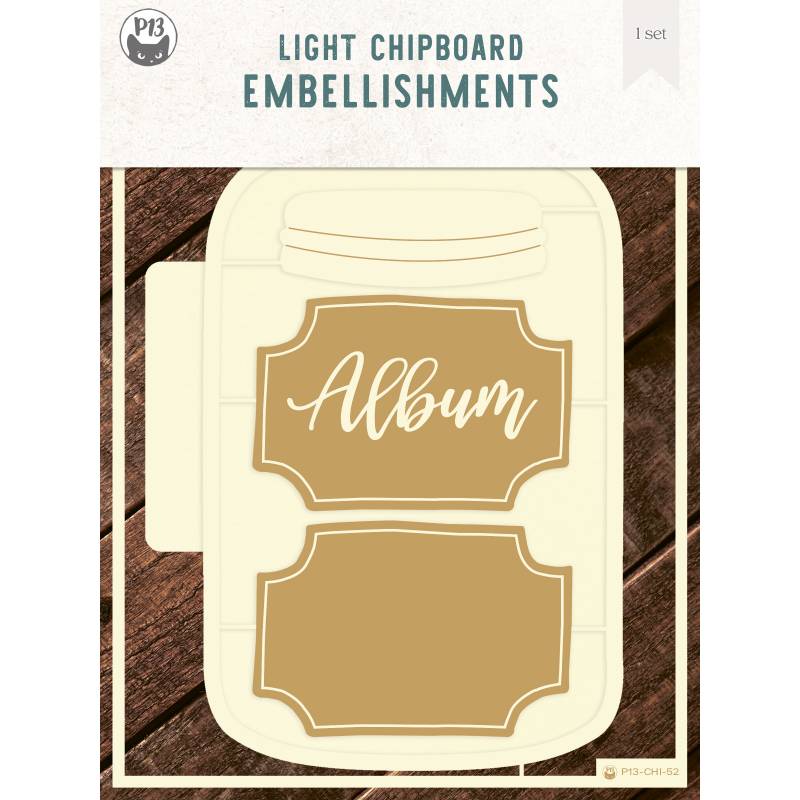 Album Base Jar - Light Chipboard Album