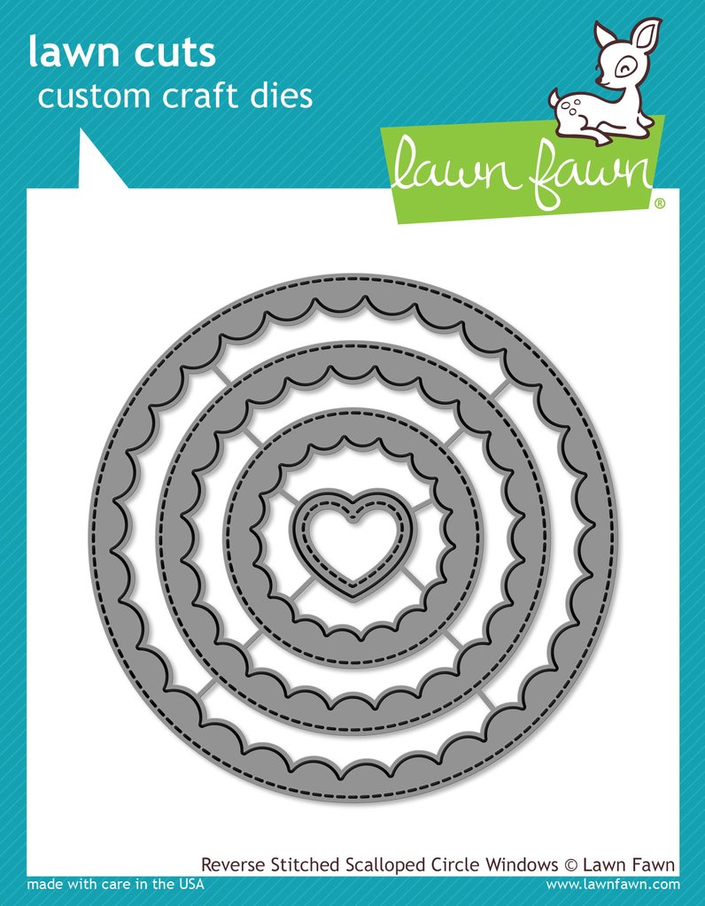 Reverse Stitched Scalloped Circle Windows - Lawn Cuts Reverse Stitched Scalloped Circle Windows - Lawn Cuts