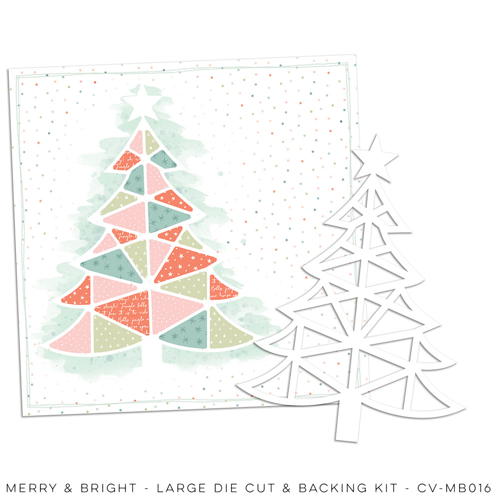 Large Die Cut & Backing Kit - Paper - MERRY & BRIGHT - Joy To The World Large Die Cut & Backing Kit - Paper - MERRY & BRIGHT - Joy To The World