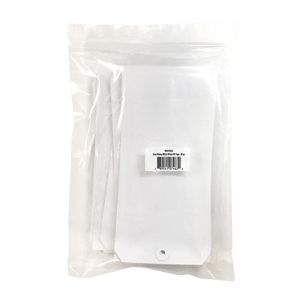 #10 - Dina Wakley Media White Tags - XXL