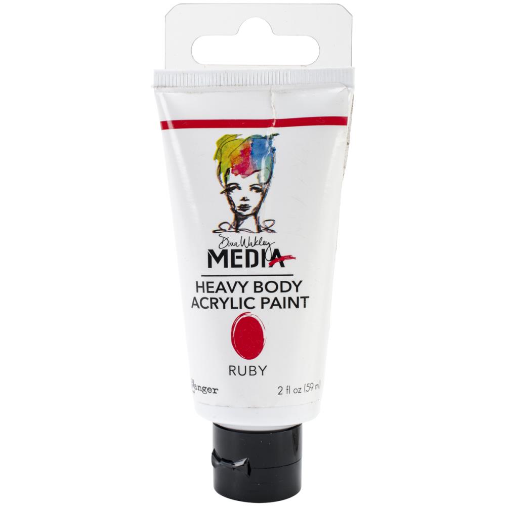 Ruby - Dina Wakley Media Heavy Body Acrylic Paint 2oz