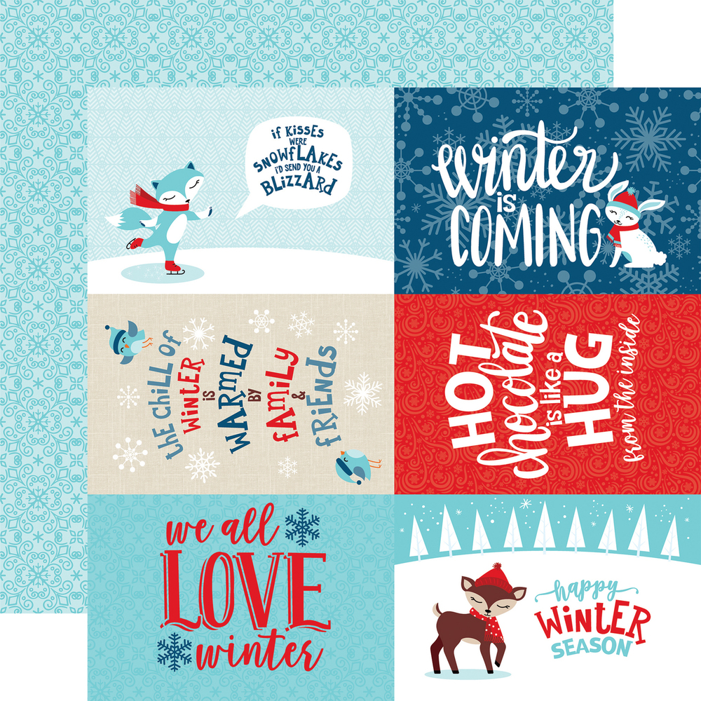 4x6 Journaling Cards - Celebrate Winter - Echo Park