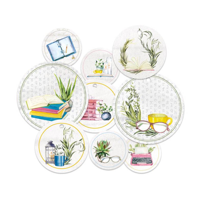 Decorative Tags 01 - The Garden of Books