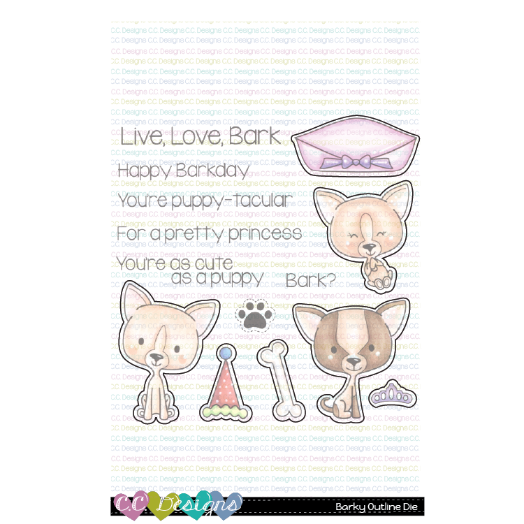 Barky - Outline Metal Die Barky - Outline Metal Die