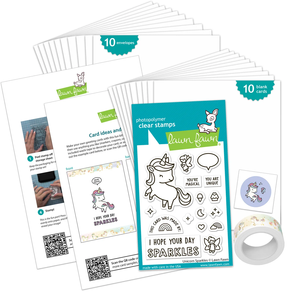 Unicorn Sparkles - Kids Cardmaking Kit: Mini Unicorn Sparkles - Kids Cardmaking Kit: Mini