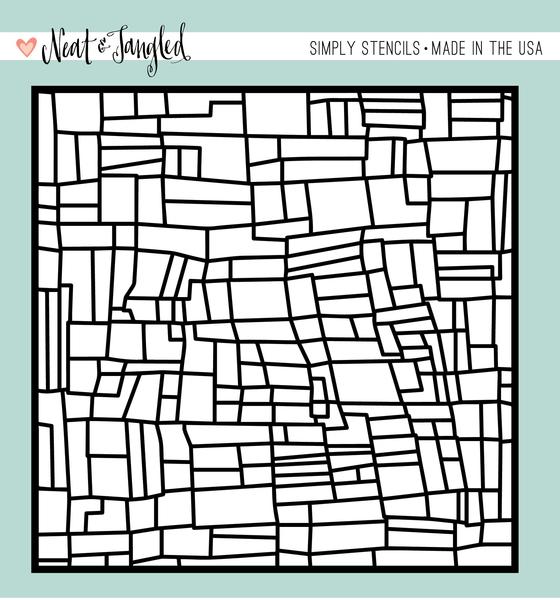 Patchwork Field - Simply Stencil