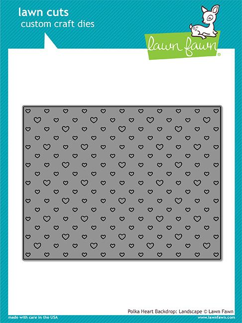 Polka Heart Backdrop: Landscape - Lawn Cuts Polka Heart Backdrop: Landscape - Lawn Cuts