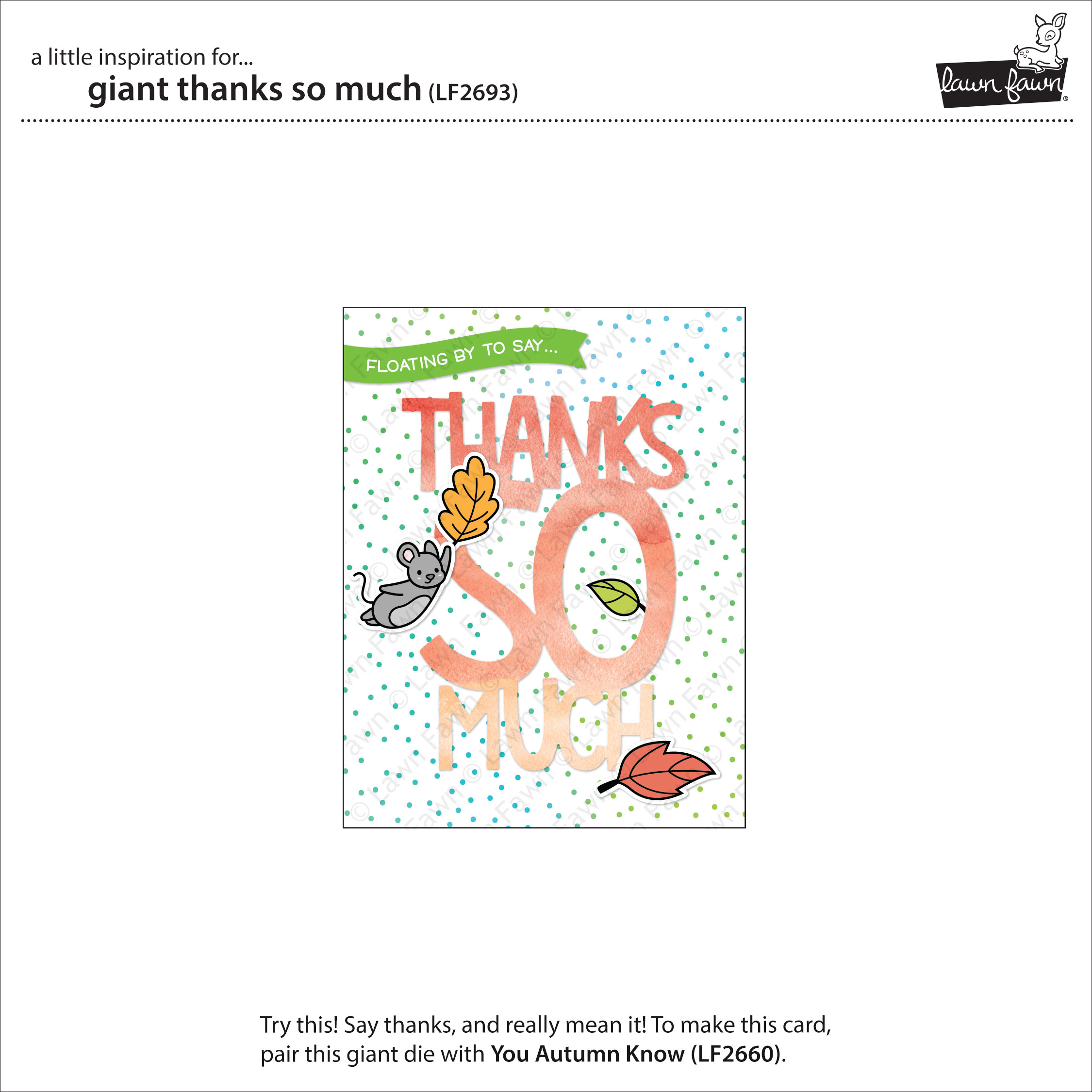Giant Thanks So Much - Lawn Cuts Giant Thanks So Much - Lawn Cuts