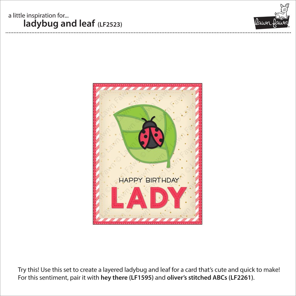 Ladybug and Leaf - Lawn Cuts