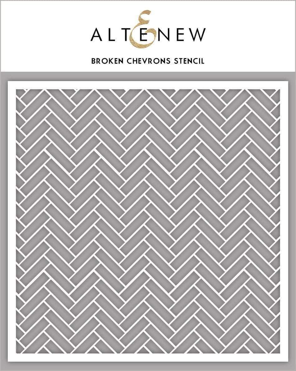 Broken Chevrons - Stencil Broken Chevrons - Stencil