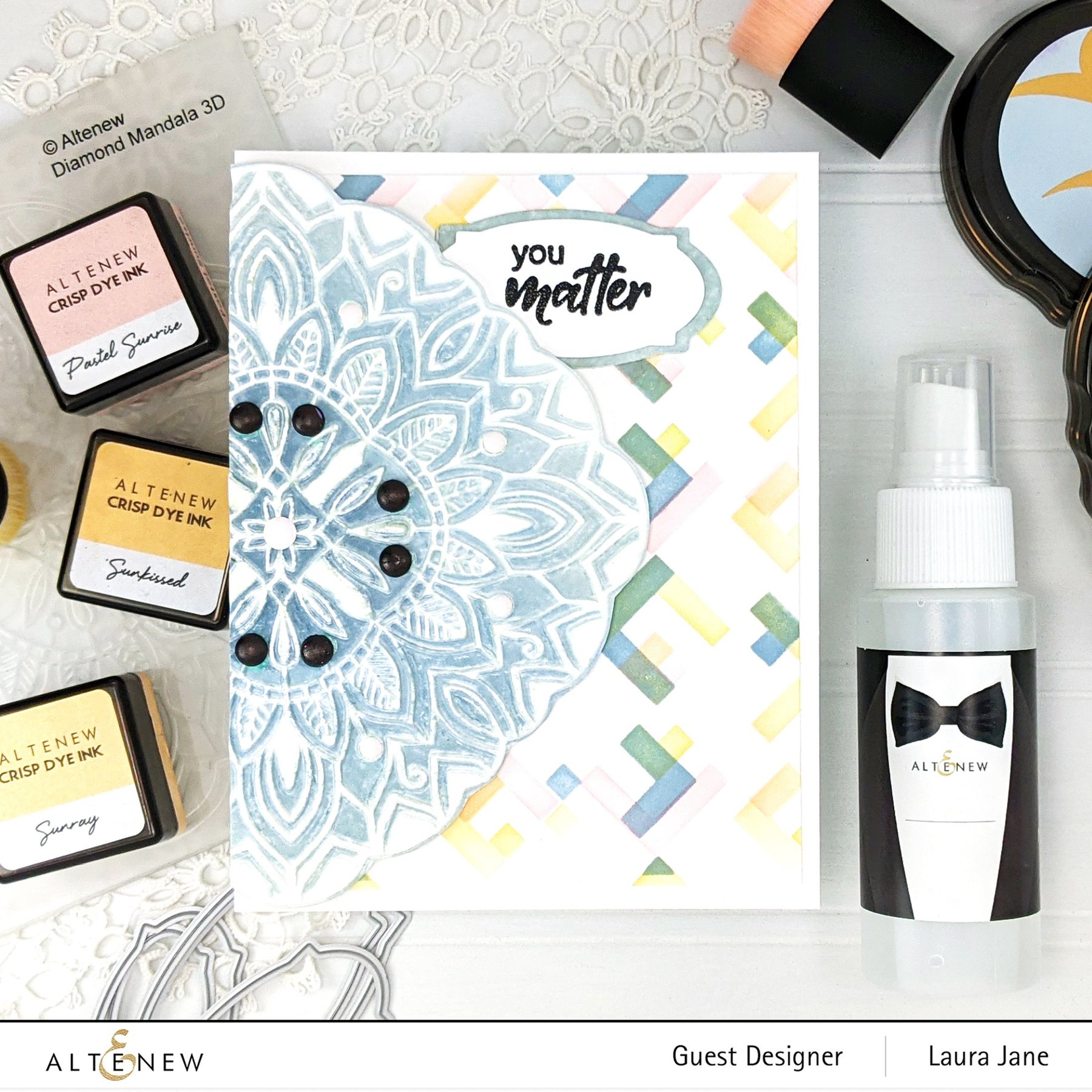 Diamond Mandala 3D - Embossing Folder Diamond Mandala 3D - Embossing Folder