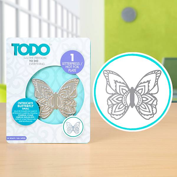 Intricate Butterfly Small - TODO Letterpress and Hot Foil Plate