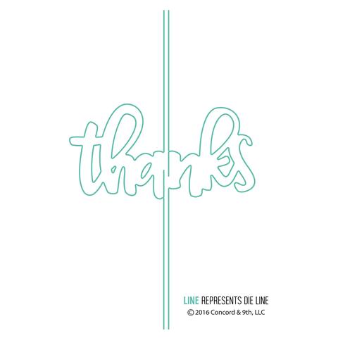 Thanks Card - Dies Thanks Card - Dies