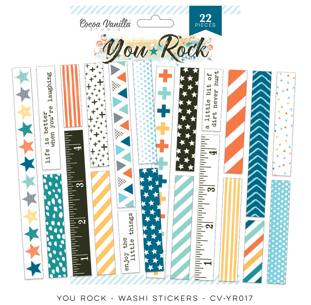 Washi Stickers - You Rock Washi Stickers - You Rock