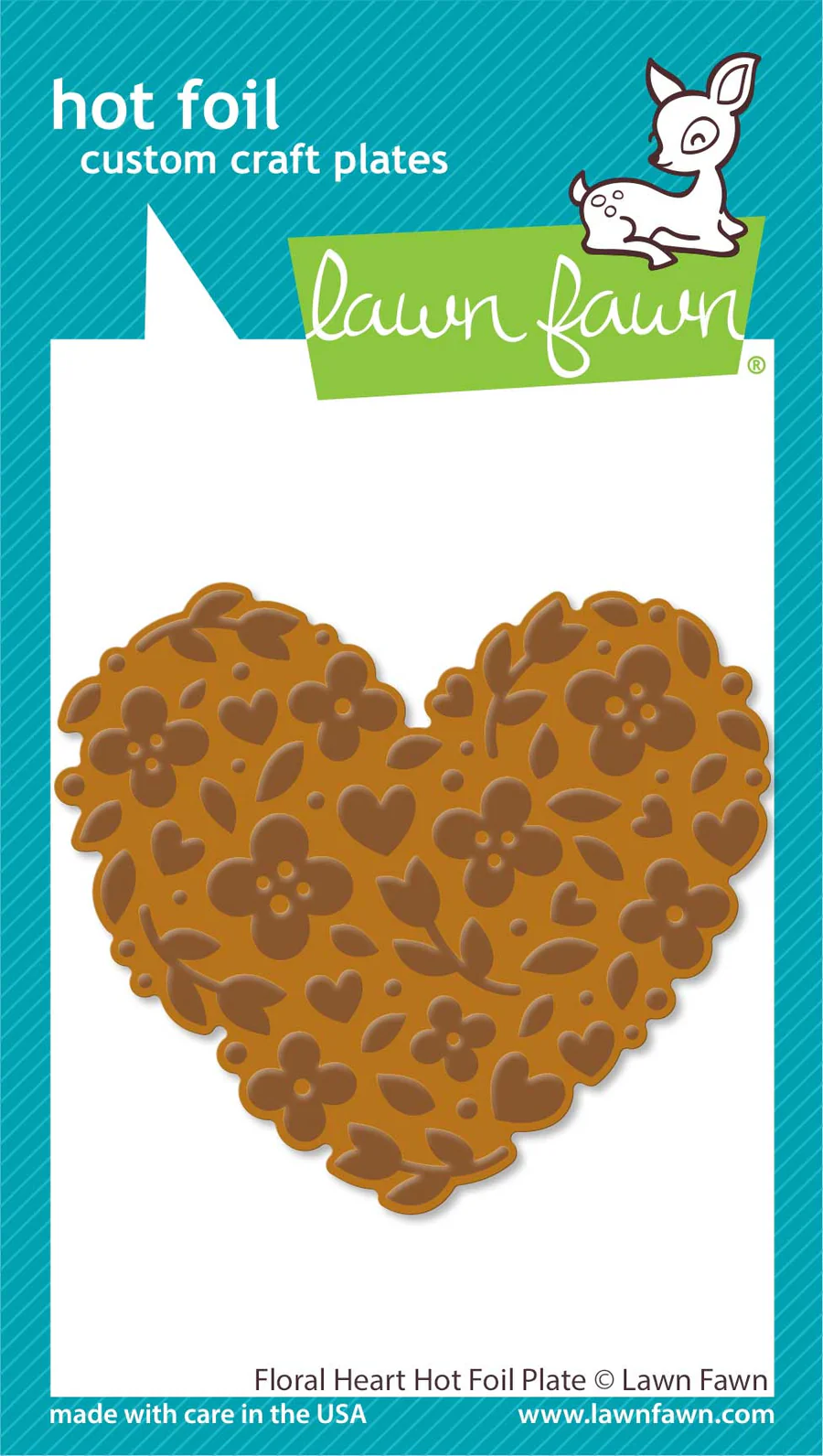 Floral Heart - Hot Foil Plate
