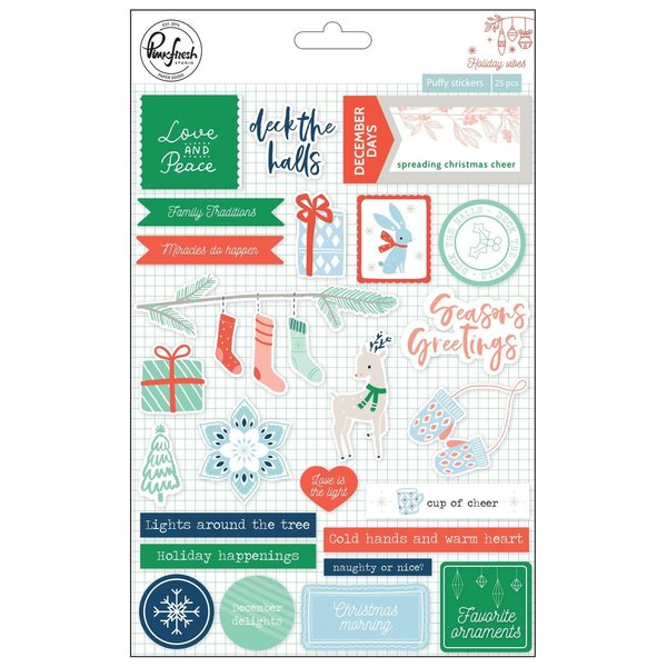 Puffy Stickers - Holiday vibes