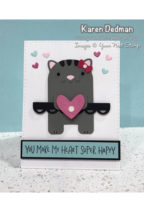 Cute Cat Bookmark - Die Set