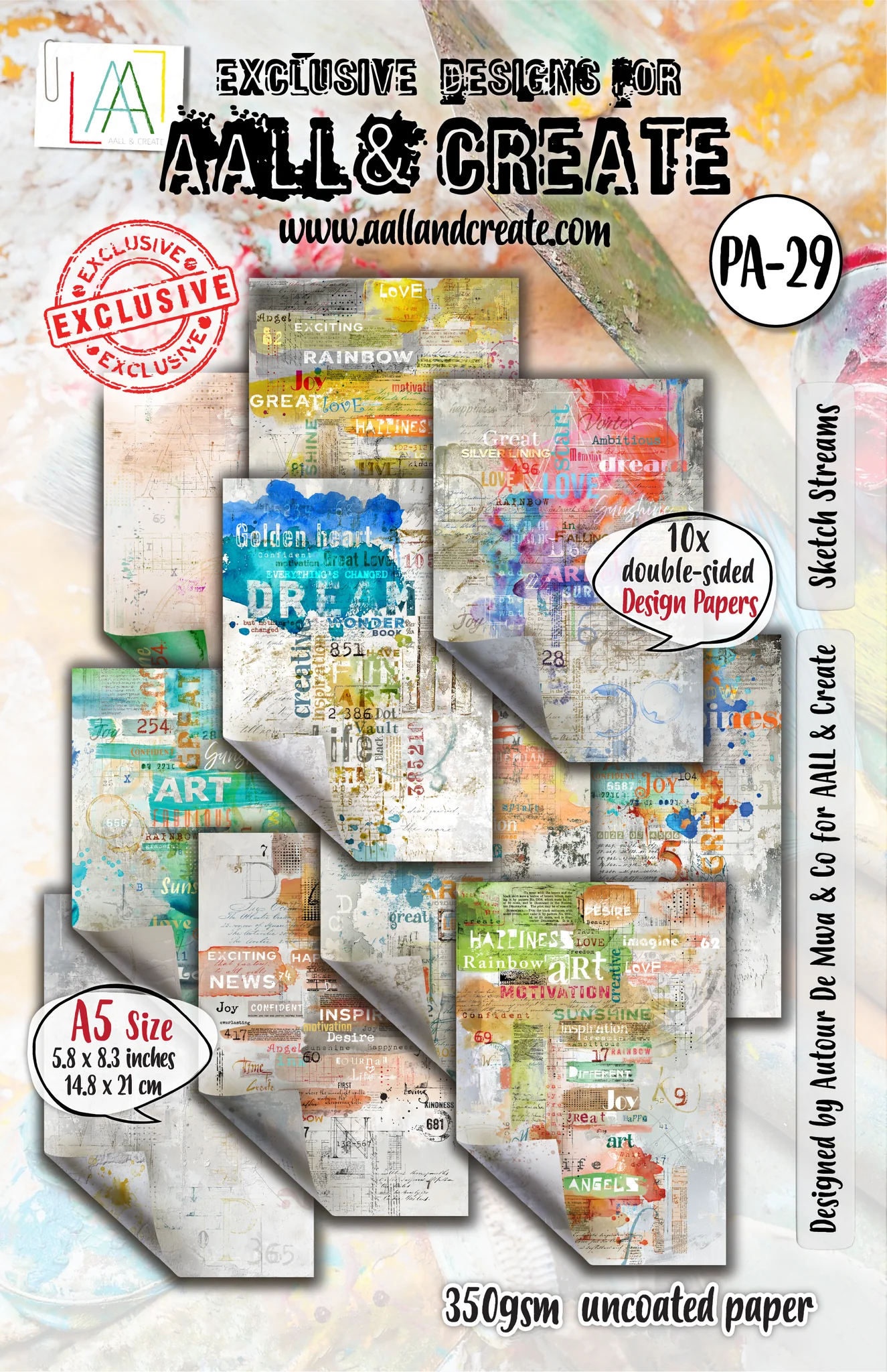 Sketch Streams - #29 - A5 Design Paper Sketch Streams - #29 - A5 Design Paper