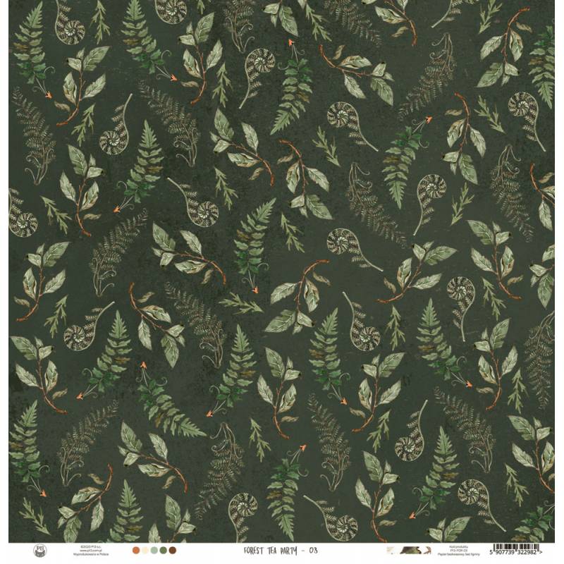 Paper 03 - 12"x12" - Forest Tea Party