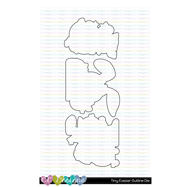 Tiny Easter - Outline Metal Die