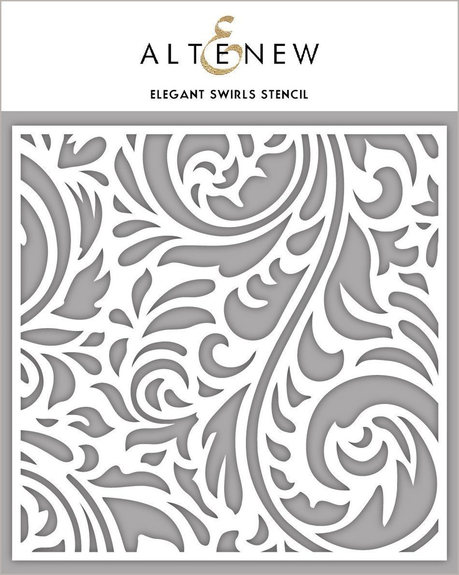 Elegant Swirls - Stencil