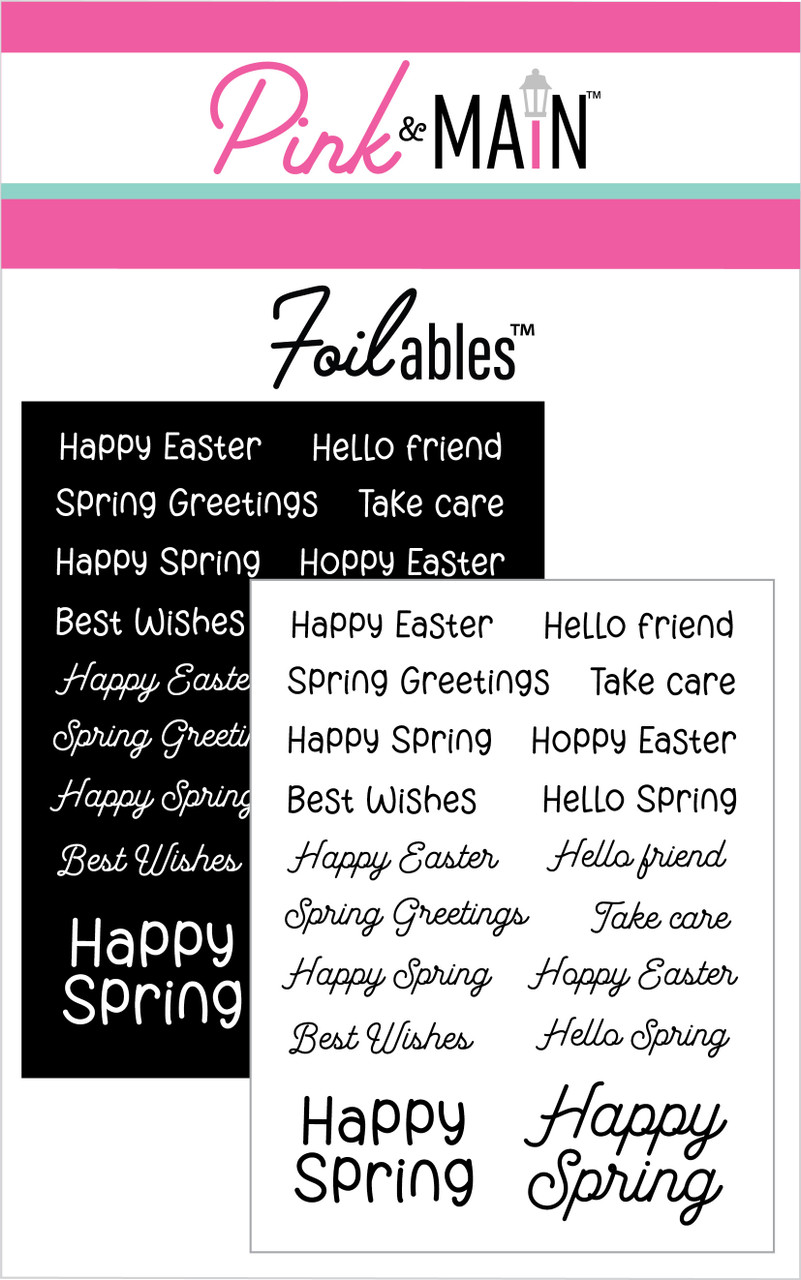 Happy Easter Sentiments Foilables® Panels Happy Easter Sentiments Foilables® Panels