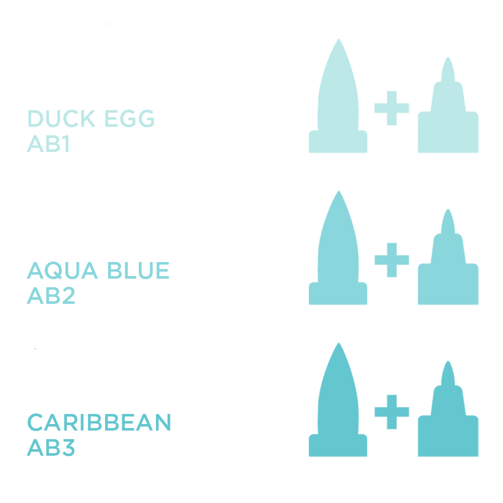 AB1 - Duck Egg - Aqua Blues