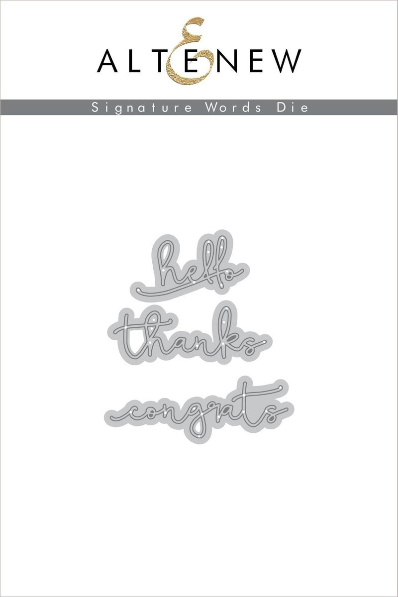 Signature Words - Die Set