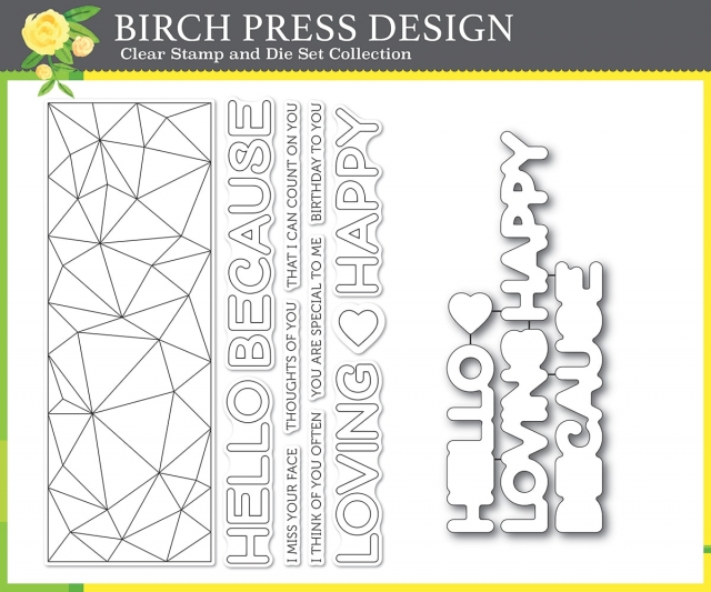 Crystal Lingo - Clear Stamp and Die Set Crystal Lingo - Clear Stamp and Die Set