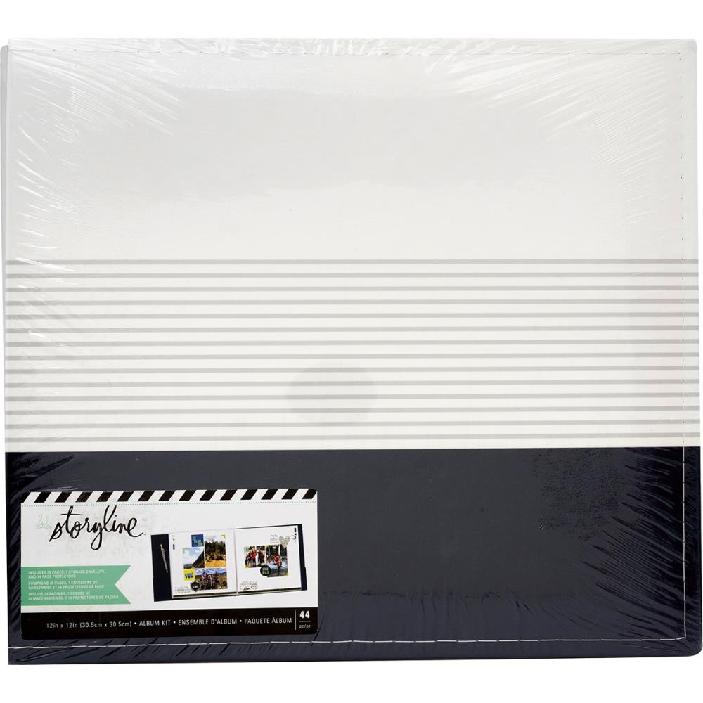 Navy Stripe - Post Bound Album - Storyline2 - Heidi Swapp - 12x12