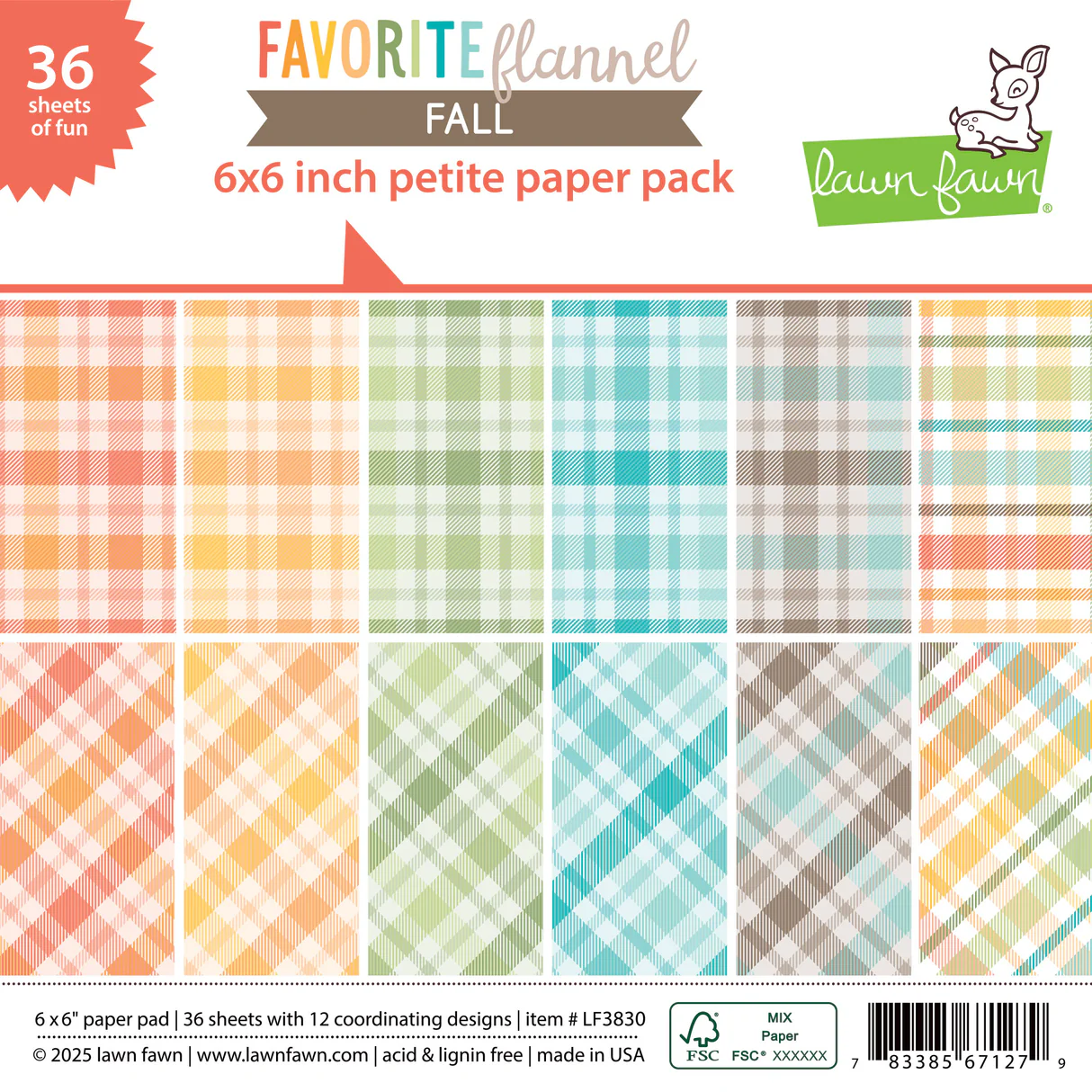 Favorite Flannel - Petite Paper Pack 6“x6"