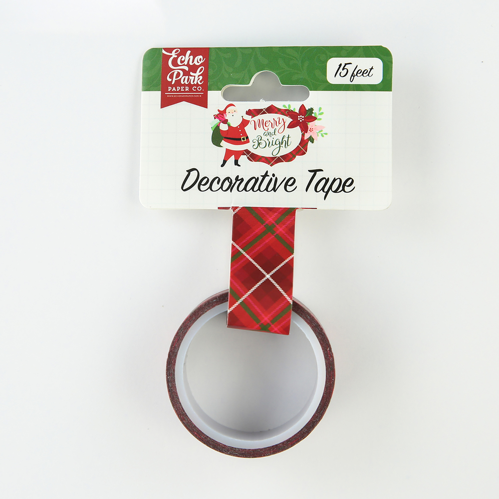 Merry Plaid Decorative Tape - Echo Park