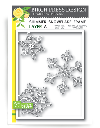 Shimmer Snowflake Frame - Layer A