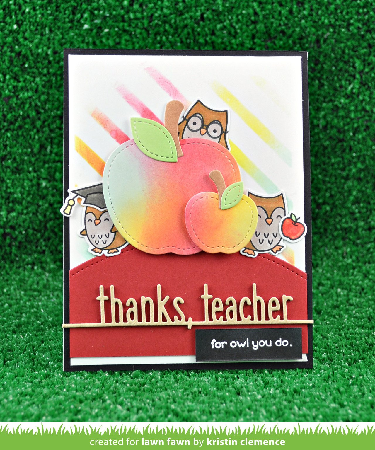 Thanks, Teacher Line Border - Lawn Cuts Thanks, Teacher Line Border - Lawn Cuts