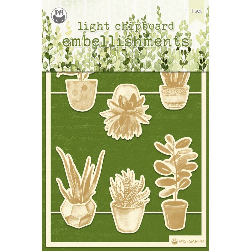 02 - Light Chipboard Embelishments - The Garden of Books