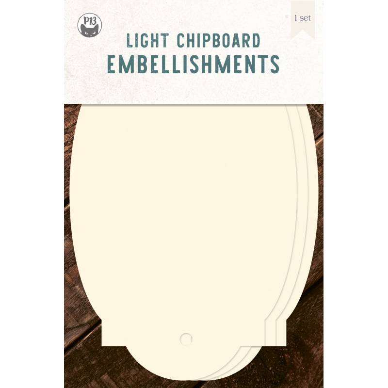 Base Tags 05 - Light Chipboard Embelishments