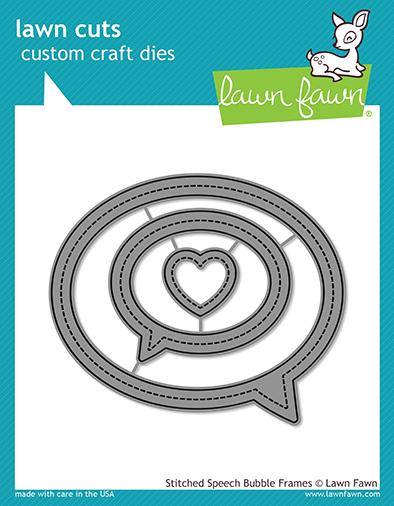 Stitched Speech Bubble Frames - Lawn Cuts