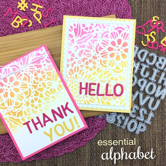 Essential Alphabet - Die Set Essential Alphabet - Die Set