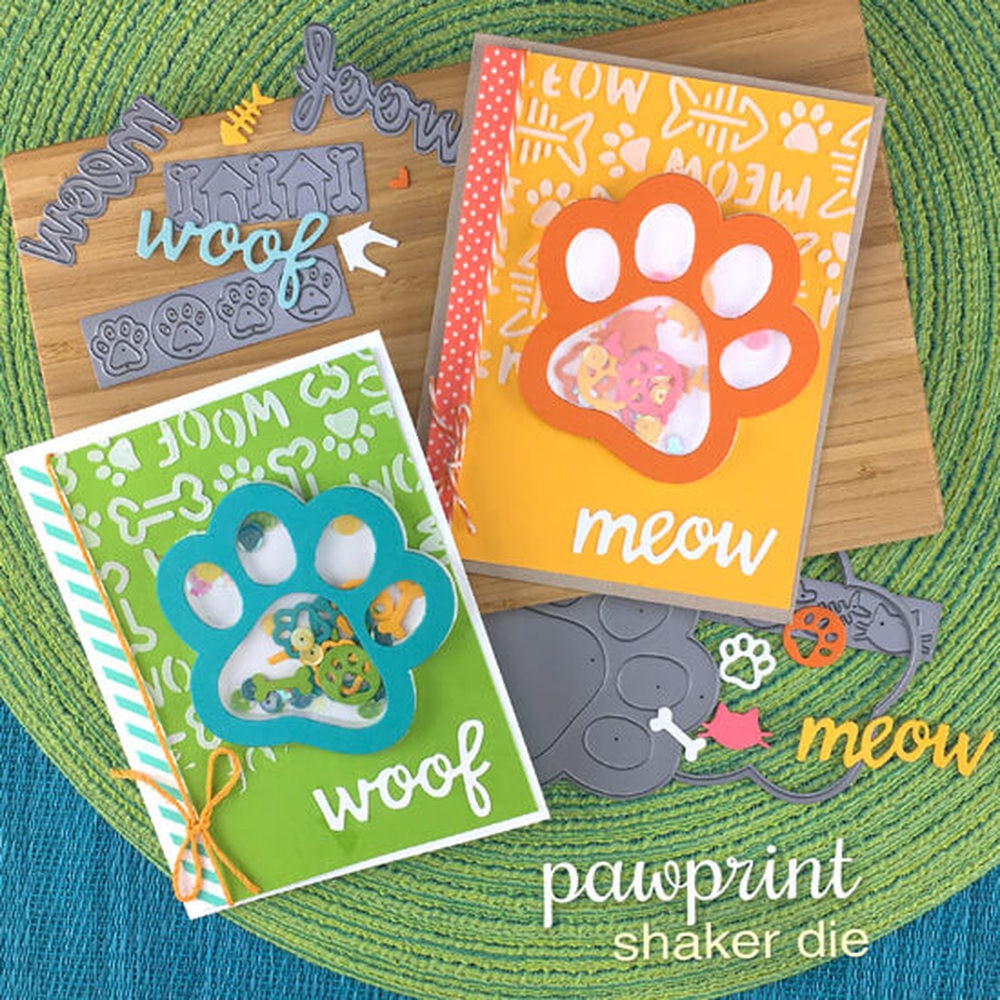 Pawprint Shaker - Die Set