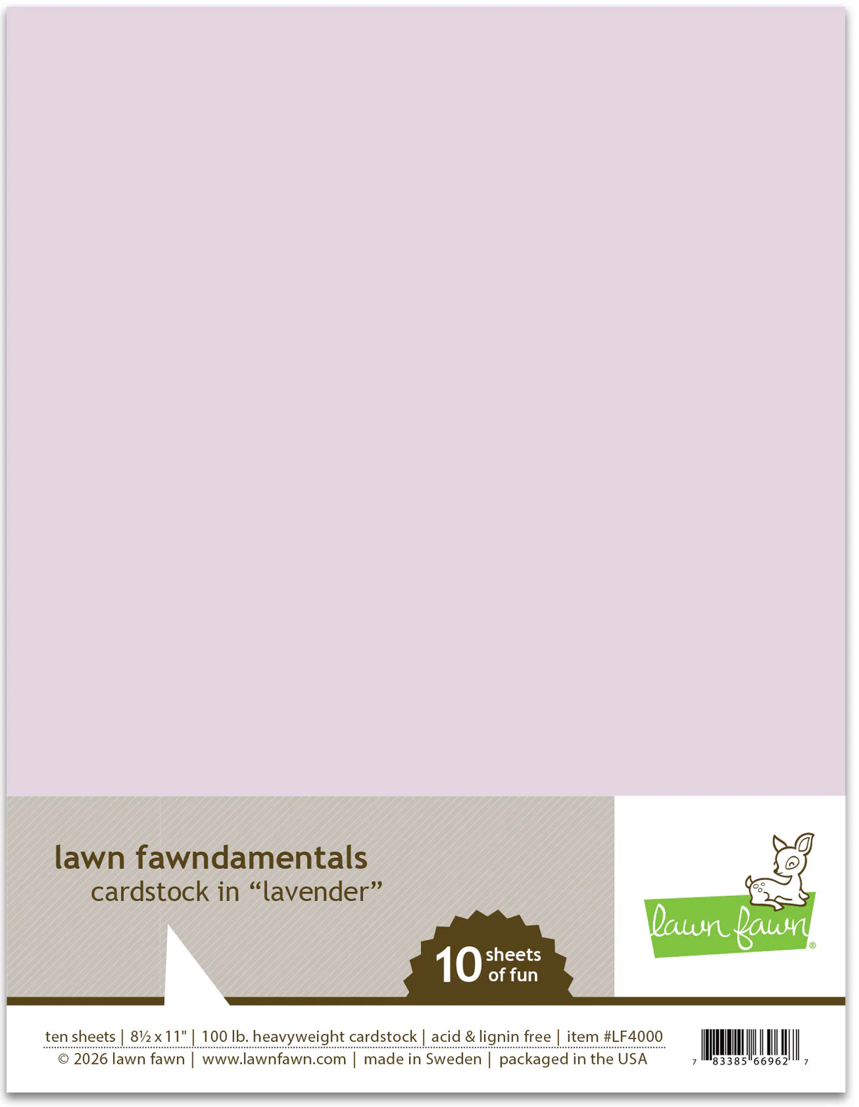 Lavender - Cardstock