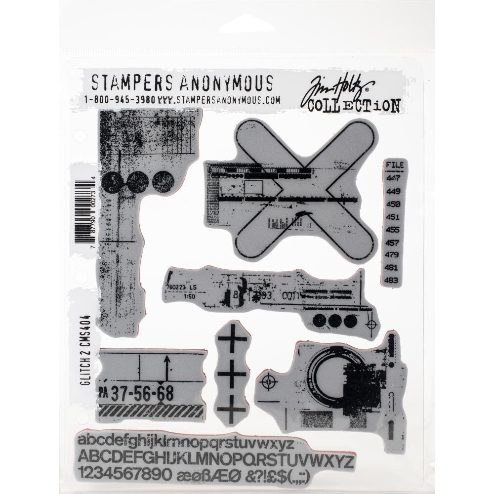 Glitch 2 - Tim Holtz Cling Stamps Glitch 2 - Tim Holtz Cling Stamps