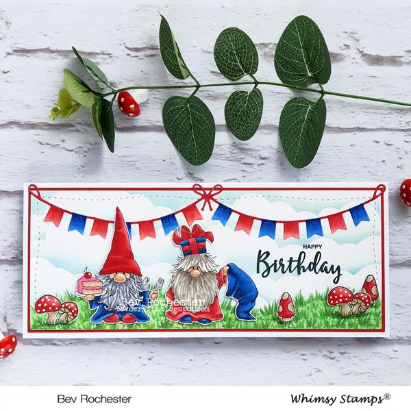 Slimline Bunting Borders - Die Set Slimline Bunting Borders - Die Set