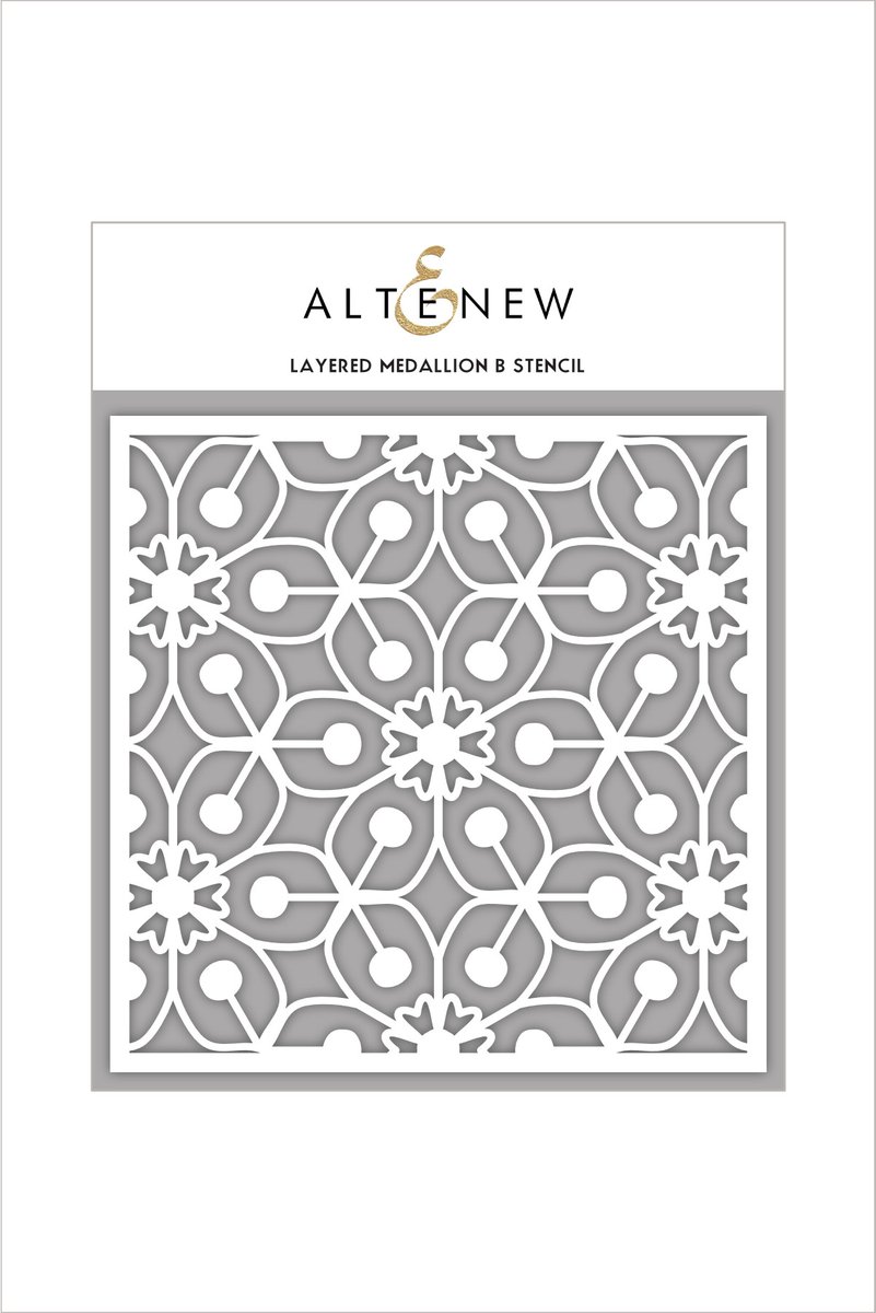 Layered Medallion B - Stencil Layered Medallion B - Stencil