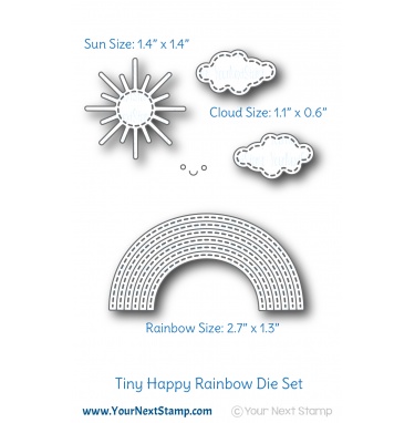 Stitched Happy Rainbow - Die Set