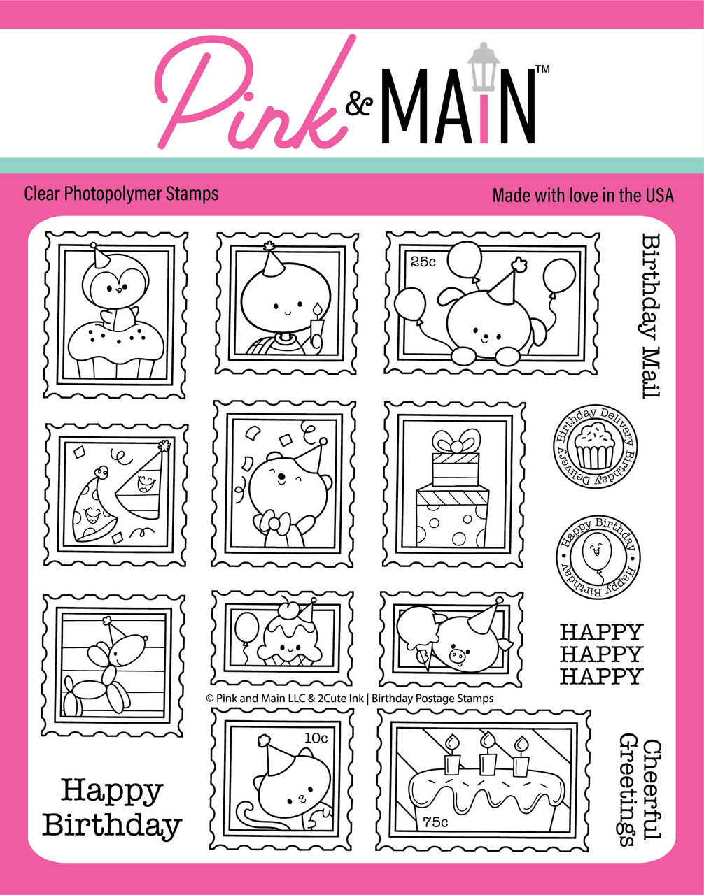 Birthday Postage Stamps