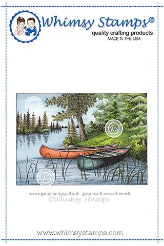 Two Canoes - Rubber Cling