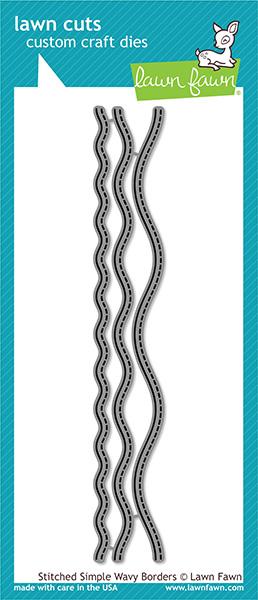Stitched Simple Wavy Borders - Lawn Cuts
